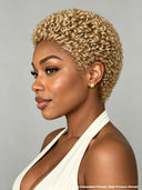 Full lace wig pixie afro honey