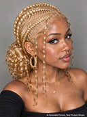 Full Lace wig Pre-styled black Braided wig for black women