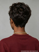 Lace front 13x4 pixie wig Black 