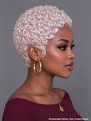 Lace front 13x4 pixie wig white finger wave