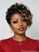 13x4 lace front Mixed Color Highlights curly wave 100% Human Hair