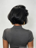13x4 lace front Wig Black BOB Straight natural hairline 8 inch 100% Human Hair