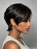 13x4 lace front Wig straight Side Part pixie short wig Half-price 100% Human Hair