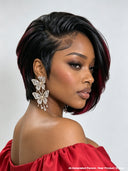 13x4 lace front straight rouge highlight BOB 100% Human Hair