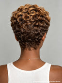 Lace front 13x6 wig Pixie wig finger wave honey 100% Human Hair