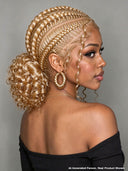Full Lace wig Pre-styled black Braided wig for black women