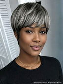 Wear to Go Salt and Pepper Pixie wig machine made