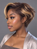 Promotion 13x4 lace front Wig pixie honey 100% Human Hair