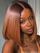 2X6 lace closure the luxe brown Straight bob for black woman