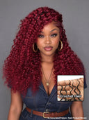 Feather Crochet Human Hair Extensions deep wave burgundy invisible and comfortable 100% Human Hair（50 grams per piece）