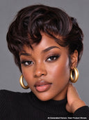 13x4 lace front pixie cut wig black quick weave 100% Human Hair
