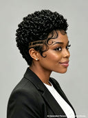 Full lace pixie wig for black women