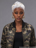 Glueless wig pixie cut wig cute white 100% Human Hair