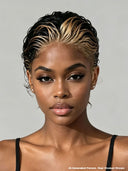 Pixie wig Lace front 13x4 honey highlight