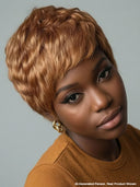Full lace wig pixie brown for black woman