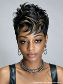 5x5 lace closure Wig highlight quick weave