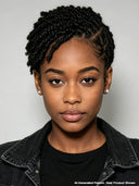 Full Lace wig With Braided pixie wig