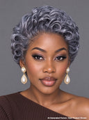 Pixie wig Lace closure 7x5 wig Salt and pepper 100% Human Hair