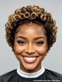 Gluelesse wig machine made Pixie cut wig