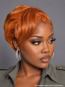 13x4 lace front pixie cut wig orange quick weave 100% Human Hair