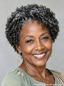 Wear to Go lace closure 7x5 Pixie Salt and Pepper afro wig