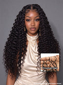 Feather Crochet Human Hair Extensions deep wave 100% Human Hair
