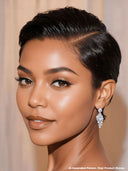 Lace front 13x4 wig Pixie wig straight 100% Human Hair