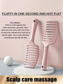 Curved Curl Styling Comb - Scalp care massage