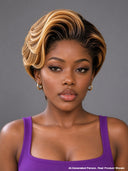 13x4 lace front Wig pixie honey $149.8 100% Human Hair