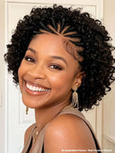 13x4 Lace wig updo braided hairstyles black 100% Human Hair