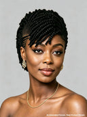 Full Lace Braided pre-styled wig for black woman