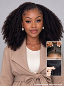 Half wig Hair extensions Machine made curly wave With Draw-string Beginner Friendly( NOT A WIG)
