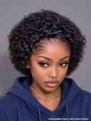 13x4 lace front wig curly wave pixie curly 100% Human Hair