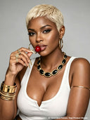 Wear to Go Gluelesse wig Pixie blonde for black woman