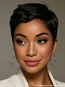 Lace front 13x4 pixie wig 5 color for black women