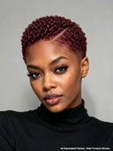 Lace front 13x6 Pixie wig curly burgundy lace pre-cut for black woman