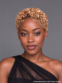 Machine Made & full lace pixie afro blonde 100% Human Hair