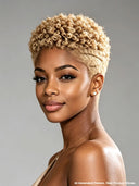 Full lace wig blonde Pixie Cut for black woman
