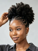 Full Lace wig afro With Braided wig