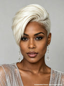 Full lace pixie cut wig straight blonde