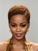 Lace front 13x6 Pixie wig Afro curly Brown pre-cut for black woman