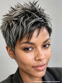 Wear to go Machine Made Salt And Pepper pixie cut wig