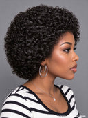 Pixie cut Wig Lace front 13x4 black ready to go curly wave 100% Human Hair