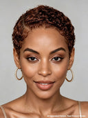 Lace front 13x4 pixie cut wig brown side part