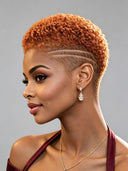 Topper Unit curly wave orange for black woman( NOT A WIG)