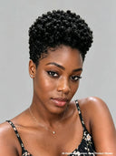 Full lace wig Pixie cut black afro