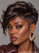 HD wig Pixie cut wig Lace front 13x6 quick weave 100% Human Hair