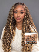 Feather Crochet Human Hair Extensions deep wave mix 4/27#  invisible and comfortable 100% Human Hair（50 grams per piece）