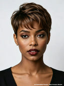 Wear to Go quick weave Pixie wig brown for black woman
