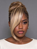 Lace Front wig banquet and wedding hairstyles updo Bridal Collection blonde highlight 100% Human Hair